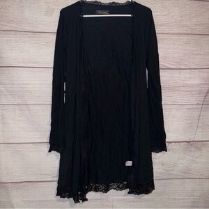 Victoria's Secret Black Lace Detail Robe Women’s